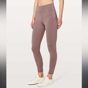 Lululemon In Movement High-Rise Tight 25” – Size 2 – Taupe Grey – Everlux Fabric